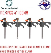 4" 100MM QUICK-GRIP ONE HANDED BAR CLAMP F CLAMP HAND TRIGGER ACTION CLAMP Clamp price