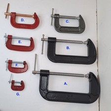 G Clamps for Steel or woodwork 1" to 6" - Brand new Clamp price