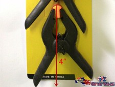 4x 4" Hard Plastic Spring Clamps DIY Tools Nylon Grip Clips Photography Clamp price