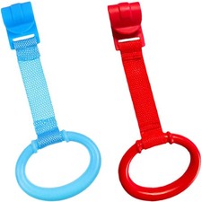 2 Pcs Crib Stand up Rings Hanging Pull Toddler Playpen Baby Bed Hand Playpen Bed price