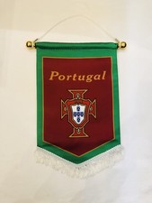PORTUGAL Pennant (31x 21cm) Soccer Team Hang Flag Great For Bar / Home /Office Flags & Pennants price