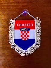CROATIA Mini Flag / Pennant (12cm x 15cm) Great For Car / Home /Office Use Flags & Pennants price