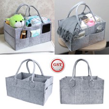 Baby Diaper Caddy Nappy Bin Infant Wipes Bag Nursery Organizer Storage Basket AU Nappy Bin price