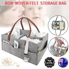 Diaper Caddy Nursery Storage Baby Organizer Basket Nappy Bin Infant Wipes Bag AU Nappy Bin price