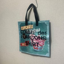 COMME des GARCONS Shirt Tote Bag cupcakes Leather Handle from Japan Travel Bag price