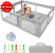 Baby Playpen 200x160cm Extra Large Toddler Play Yard Non Slip Mesh Playpen price