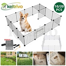 Pet Playpen 10 Panel With With Door Puppy Exercise Cage Enclosure Fence Playpen Playpen price