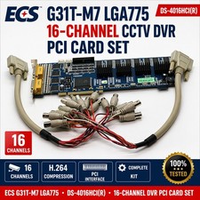 ECS G31T-M7 LGA775 Motherboard + DS-4016HCI(R) 16-Channel CCTV DVR PCI Card Set Security Camera Keyboard price