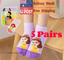 Girl socks princess socks cotton Mermaid Snow White Disney 3-5yrs 5 pairs set Girls' Socks Set price