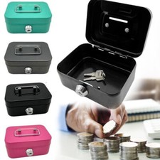 Small Lock Box Metal Cash Box Mini Safe Lock Box Money Bank Metal Coin Bank Box Safe price