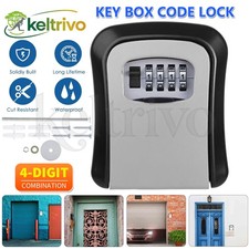 Wall Mounted Combination Lock Key Safe Storage Box Security Home Outdoor Grey Safe price