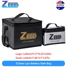 2xZeee Lipo Battery Safe Bag Guard Fireproof Explosionproof for Charge & Storage Safe price