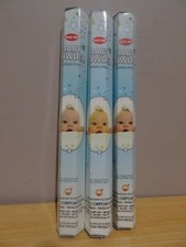 Baby Powder Incense  3 Packs x 20 Sticks  HEM Hex   Free Post AU Baby Powder price