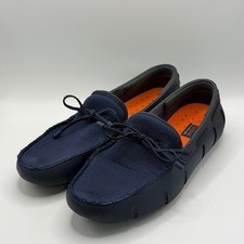 Swims Braided Lace Loafers Navy Blue Mesh Rubber Water Shoes Mens 9 Men's Boat Shoes price