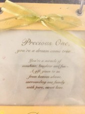 Pavilion Gift Company 03336 Precious One Easel back photo album frame 5.5x7 baby Baby Photo Frame-Album price