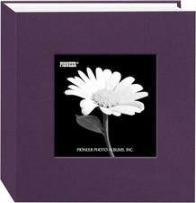Pioneer DA-100CBFN 4x6 Cloth Frame Album Wildberry Purpl (Same Shipping Any Qty) Baby Photo Frame-Album price