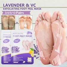 3-10Pairs Soft Smooth Sock Exfoliating Foot Peel Mask Feet Hard Dead Skin Remove Foot Towel price