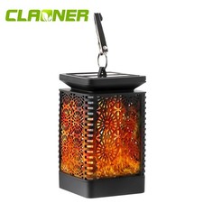Solar LED Flickering Flame Lights Outdoor Hanging Lantern Lamp Waterprof Garden Decorative Lantern price