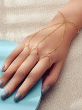 Hiphop Jewellery Statement Slave Bracelet Women Solid Chain Hand Accessories Shahmeran Bracelet price