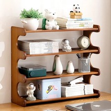 Countertop Bookshelf Desk File Book Shelf Office Table Shelving Organizer 2-4 T Office Shelving price