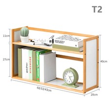 Bamboo Wooden Desk File Bookshelf Office Table Shelving Organizer 43-68cm  2-T Office Shelving price
