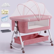 4 in 1 Baby Bassinet Crib,Portable Bassinets Bedside Sleeper with Comfy Mattress Baby Cot price