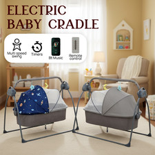 PORIYA Electric Baby Cots Baby Bassinet Swing Bed Bedside Sleeper Baby Crib Baby Cot price
