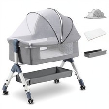 PlayPals Baby Cot Crib Bed Portable Bassinet Bedside Sleeper Adjustable Height Baby Cot price