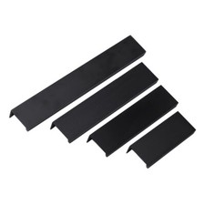 Kitchen lip pulls handles cupboard door cabinet drawer Contemporary Matt Black Handle price