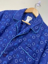 size 95 Holeproof Mens/Boys Short Pyjamas  Bedmates 2 Piece Blue Short Sleeves Men's Pyjamas price