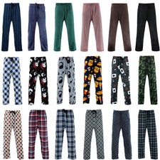 Men’s Soft Plush Lounge Sleep Pyjama Pajama Pants Fleece Winter Sleepwear Men's Pyjamas price
