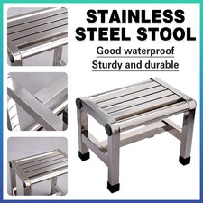 Household Waterproof Stainless Steel Square Stool  Anti-Slip Durable SpaceSaving Bar Stool price