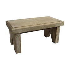 LVD Medium Rustic Wooden Step/Seat Stool Home & Living Decor 28x14x13cm Bar Stool price