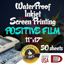 WATERPROOF Inkjet Transparency Film acetate for Screen Printing 11" x 17" 50sh Photo Papers & Acetates price