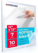 12" X 12" Acetate Paper - 7 Mil Clear Acetate Sheets for Crafts Projects, Cricut Photo Papers & Acetates price