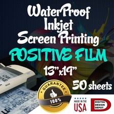 WATERPROOF Inkjet Transparency Film Acetate for Screen Printing 13"x19" 50 sh Photo Papers & Acetates price