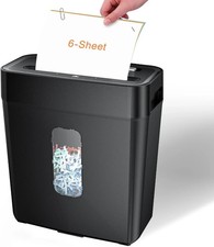 Paper Shredder for Home Office, 6-Sheet Cross Cut Shredder, P-4 Security Level, Paper Shredder price