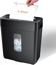 Paper Shredder for Home Office 6 Sheet Cross Cut Shredder  P 4 Security Level, Paper Shredder price