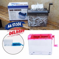 Mini Manual Shredder Office File Document Hand Cutting Paper Portable AU Paper Shredder price