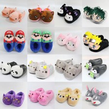 Men Women Winter Slippers Warm Plush Animals Cartoon Home Indoor Slipper Slides Slippers price