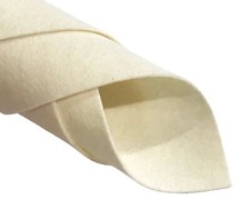 1mm Ivory Ecru Merino Wool Felt Sheet 20 x 30cm No. 91 - AU Seller Felt price