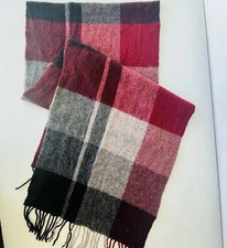 Jack London plaid winter tartan scarf wool red black grey men's fashion unisex Men's Scarf price