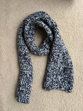 Nautical Jeans Company Men’s Wool Blend Scarf Black White Men's Scarf price