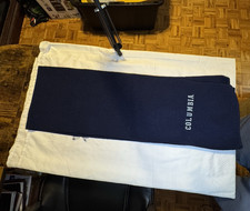 Columbia Men’s Navy Solid Fleece Scarf w/ Logo Accent Fleece Fabric Men's Scarf price