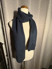 Men’s Knitted Scarf Or Unisex , Dark Navy Blue Knitt, Soft Fabric , Not Wool Men's Scarf price