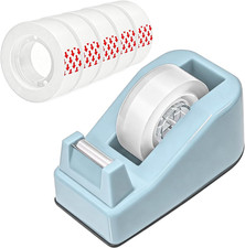 Desktop Tape Dispenser with 6 Clear Refill Rolls (1-Inch Core), Compact Portable Tape Dispenser price