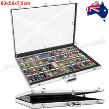 Trading Card Display Case Box Aluminum Glass Clear Locking Coin/Jewelry Storage Jewellery Boxes price
