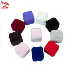Diamond Ring Box White Colorful Velvet Jewelry Gift Wedding Proposal Engagement Jewellery Boxes price