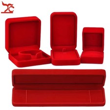Flannel Jewelry Gift Box Necklace Ring Earring Bracelet Storage Display Case AU Jewellery Boxes price