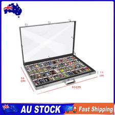 Display Case Box Aluminum Glass Clear Locking Coin/Jewelry Storage Trading Card Jewellery Boxes price